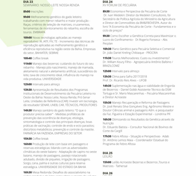 Oeste Genética: feira de tecnologia do Oeste Baiano começa nesta quinta-feira, 23