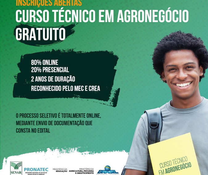 SENAR abre inscrições para curso gratuito de técnico em agronegócio na Bahia