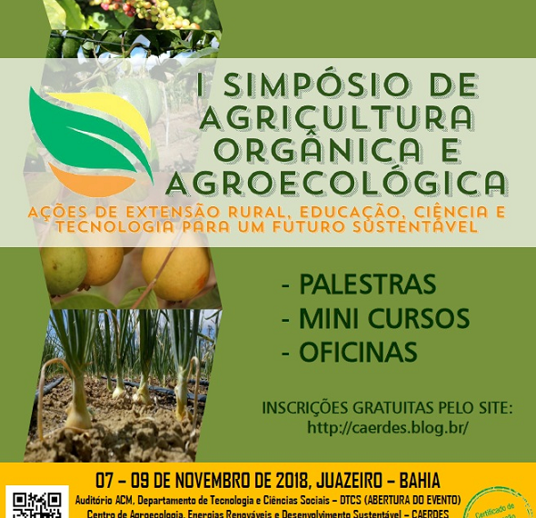 O município de Juazeiro vai receber o I Simpósio de Agricultura Orgânica e Agroecológica