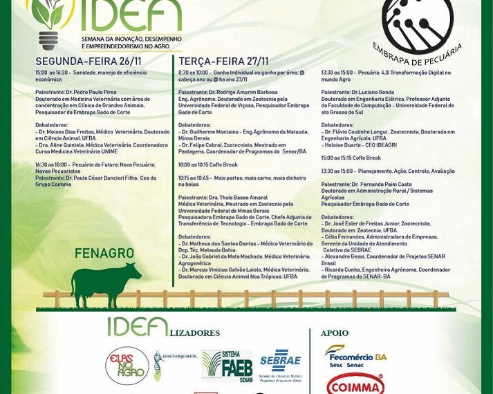 Fenagro 2018 terá programação especial de palestras