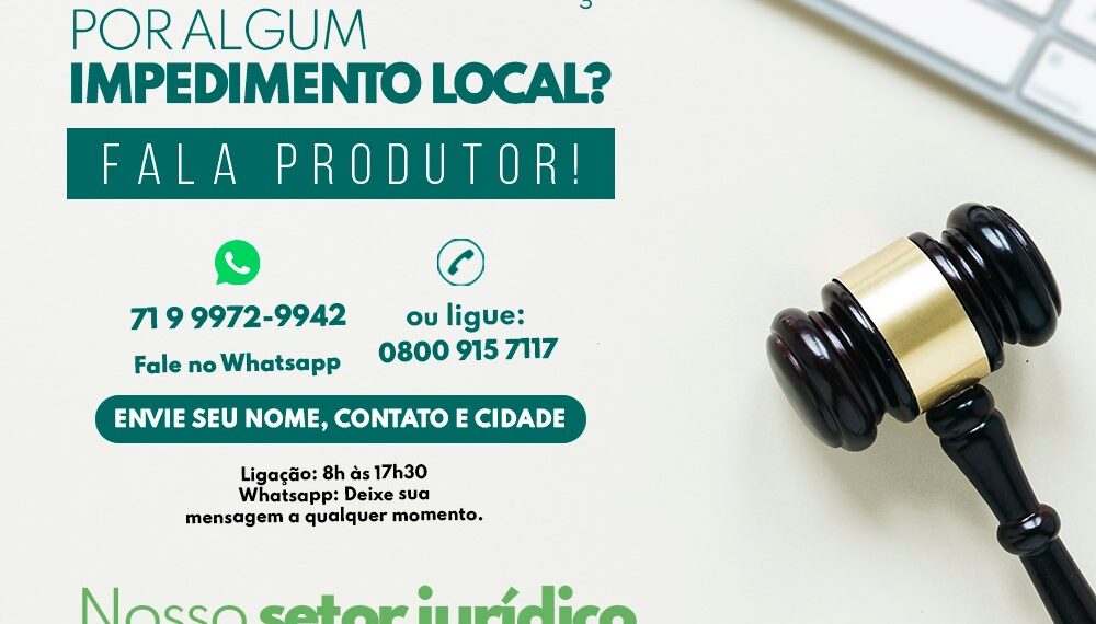 Covid 19: FAEB na defesa do Produtor Rural