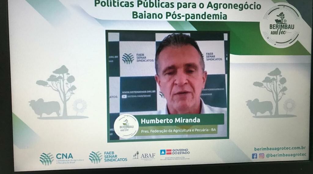 Presidente do Sistema Faeb/Senar participou de debate sobre políticas públicas na abertura da Berimbau Agrotec 2020