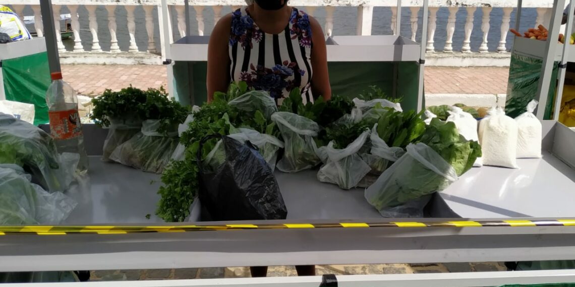 Feirantes do município de Maraú, Bahia, receberam a Campanha Viva a Feira e Feira Segura