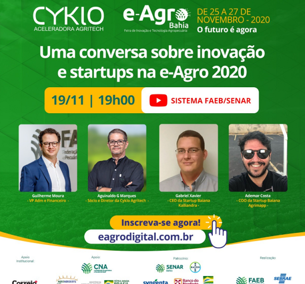 Uma conversa sobre inovação e startups na e-Agro 2020