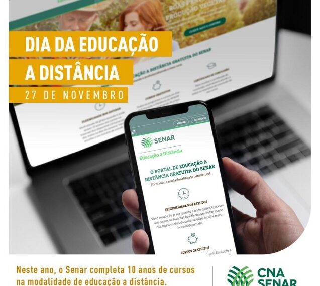Em 10 anos, Senar atende mais de 1 milhão de produtores com educação a distância