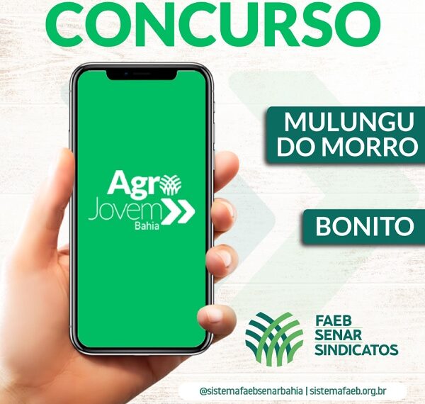 Sistema FAEB/SENAR lança edital do concurso do programa AgroJovem nos municípios de Mulungu do Morro e Bonito