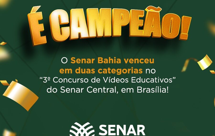 Bahia ganha dois prêmios em concurso de vídeos educacionais do Senar