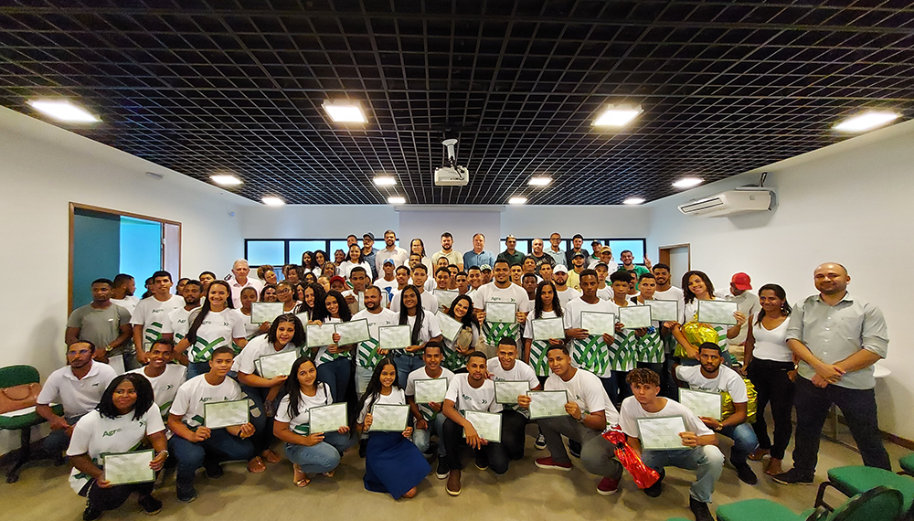 Programa Agro Jovem, do Senar Bahia, certifica turmas em Gandu