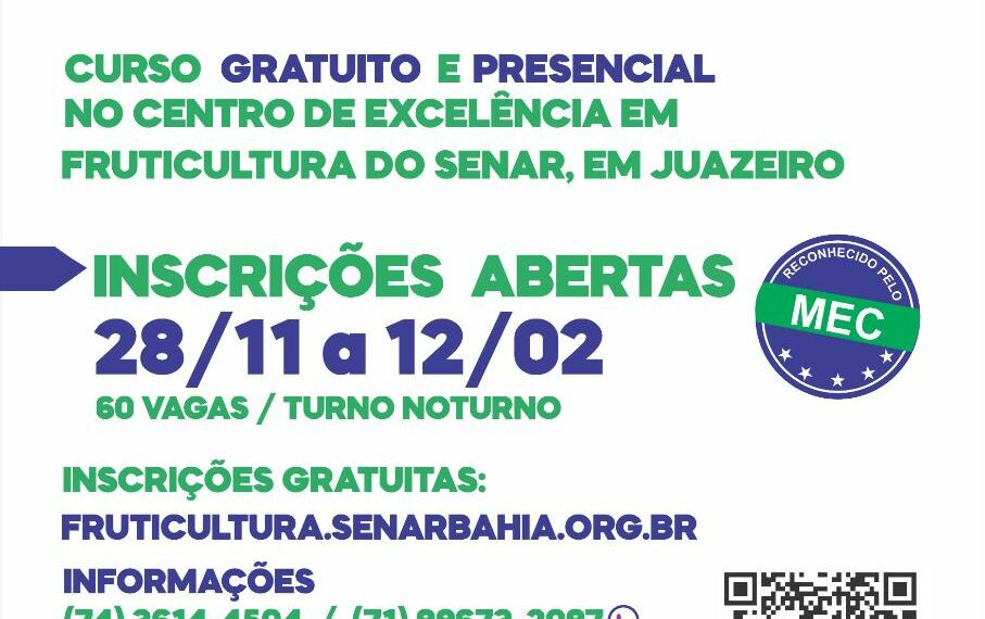 Confira lista final dos aprovados e classificados na 2ª Etapa do processo seletivo do Curso Técnico em Fruticultura presencial
