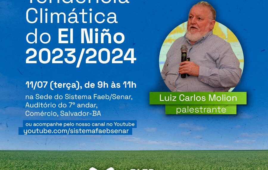 Palestra: Tendência Climática do El Niño 2023/2024