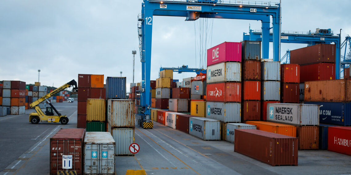 Contêineres para exportação de produtos