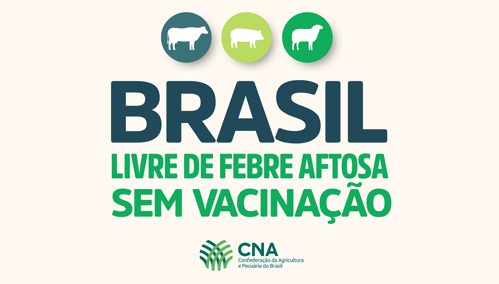 Brasil livre de febre aftosa sem vacinação