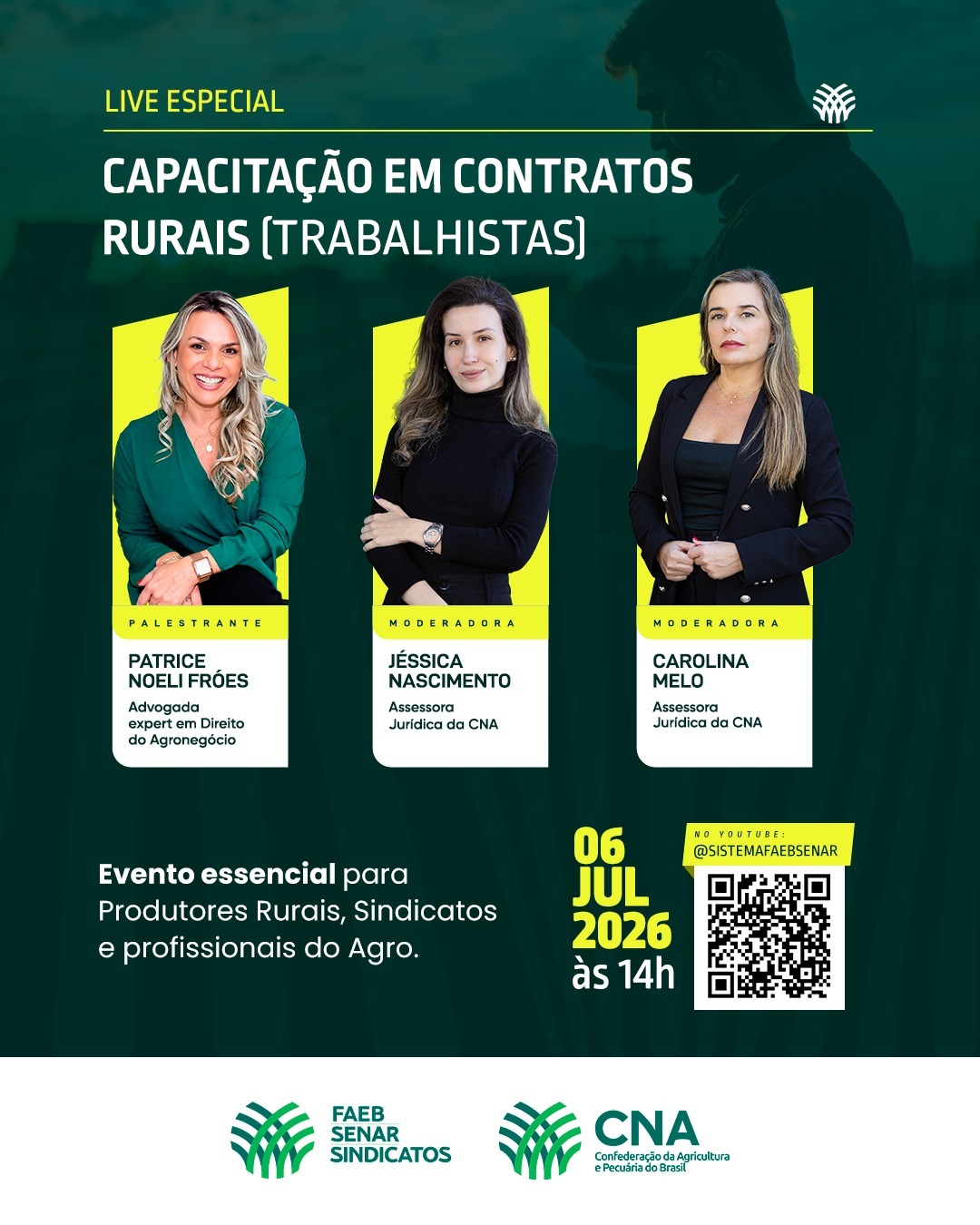 Sistema Faeb/Senar promove capacitação sobre contratos de trabalho no meio rural