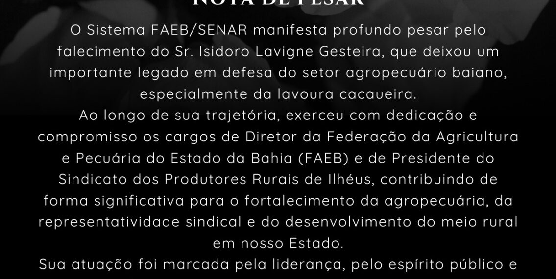 Nota de Pesar